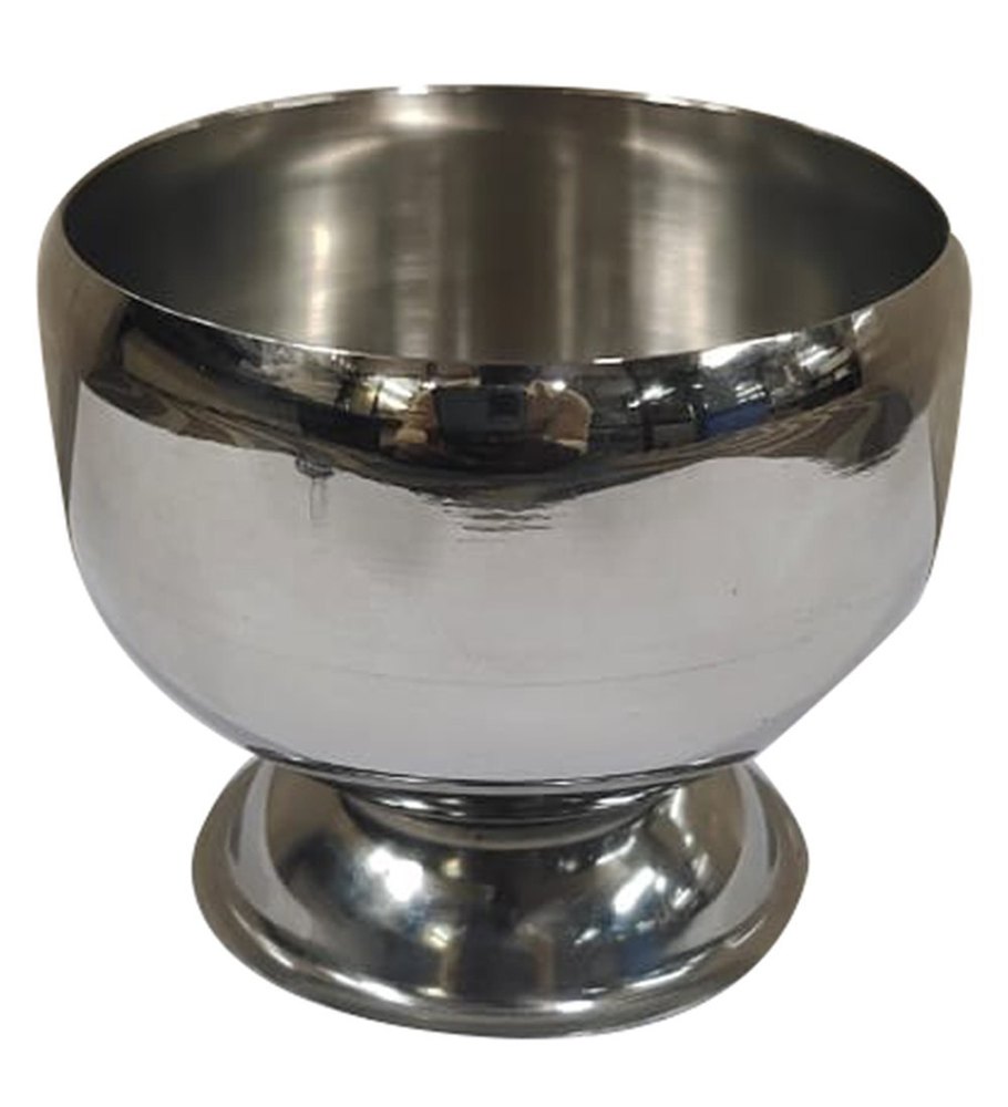 Stainless Steel Mirror Polished Ice Cream Cup, For Home And Hotel