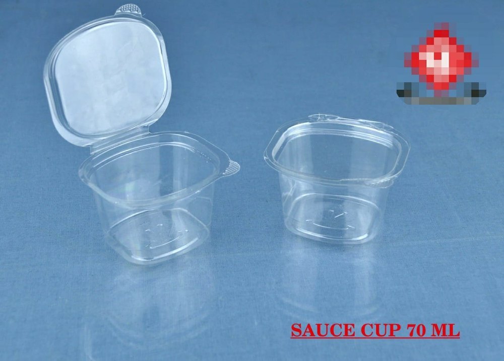 Natural Plastic Hing Sauce Cup 70ml, For Restaurant, Packaging Type: Box