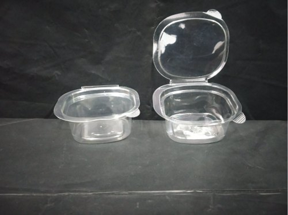 2 Pieces Transparent 35ml Hinged Sauce Cup, For Restaurant, Packaging Type: Box
