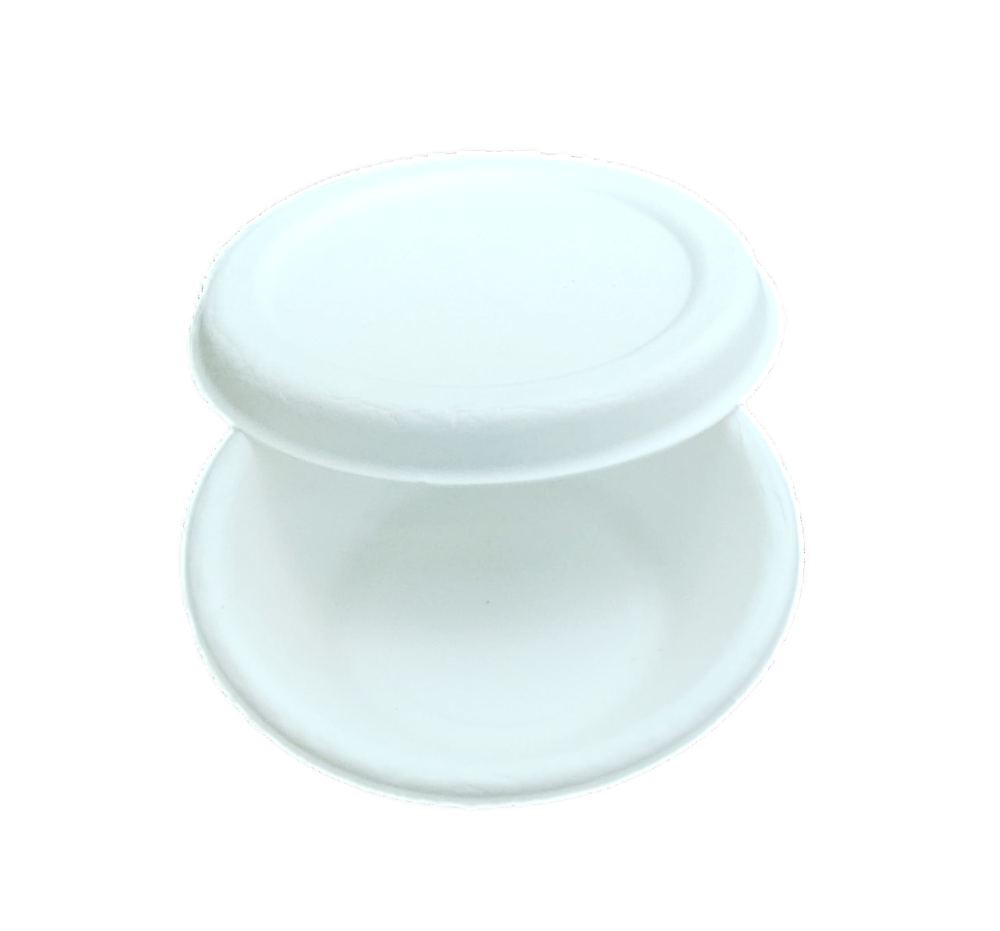 White sugercane 50ml Dip Containers With Lid, for sauce