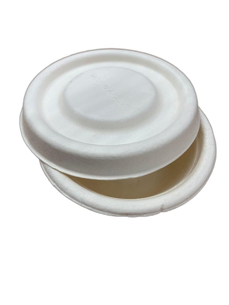 Size/Capacity: <100ml Bagasse ecofriendly 55 ml dip container with lid