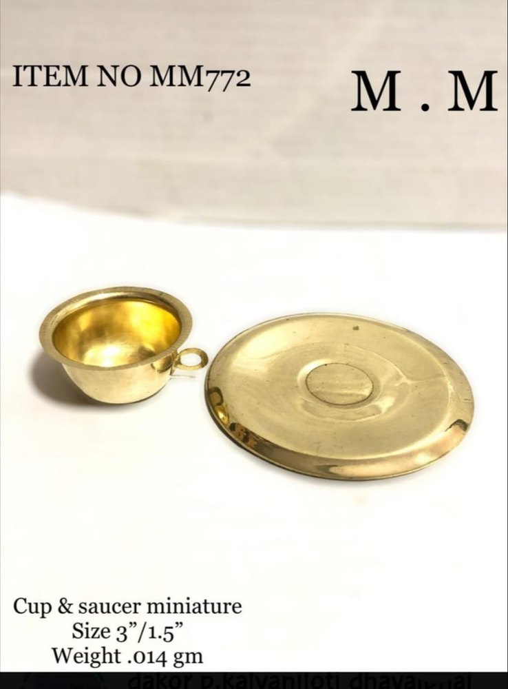2 Pieces Golden Cup Sauce Miniature Set, For Home img
