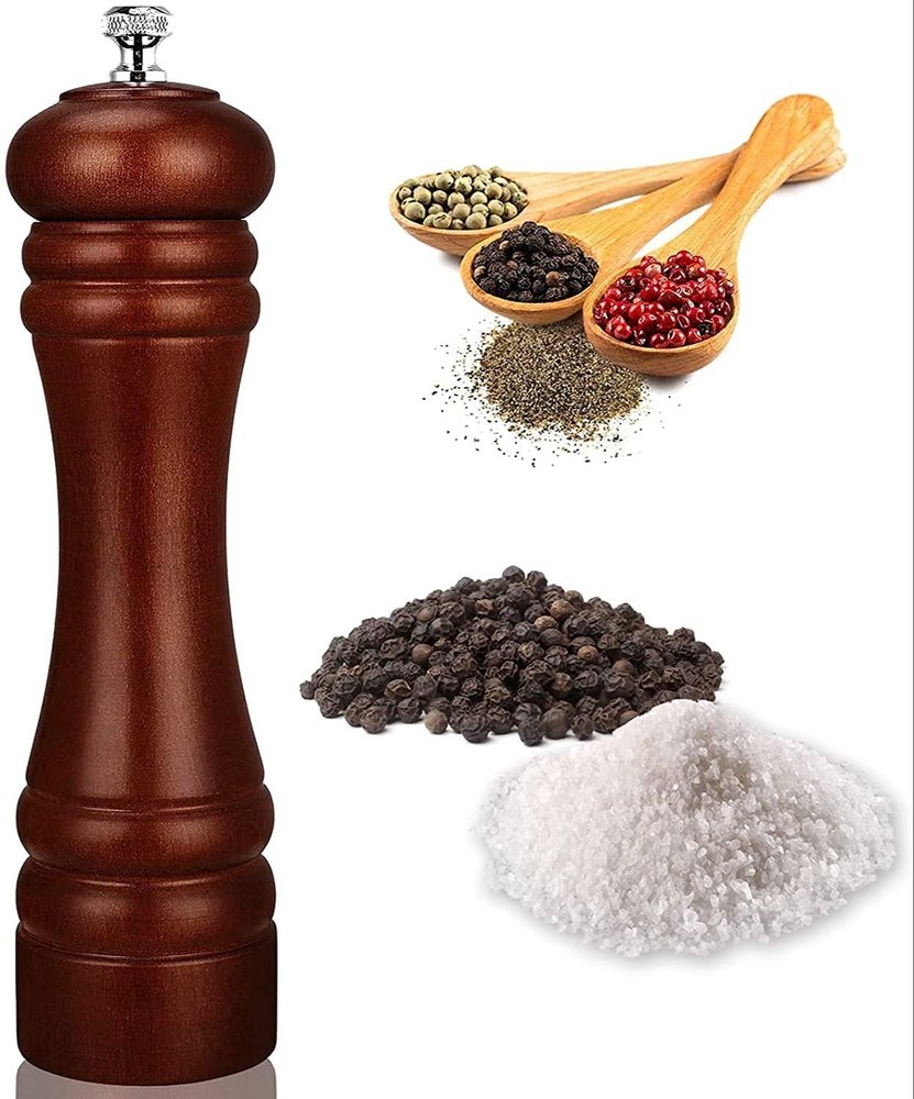 Wooden Pepper Grinder 8 inch, Packaging Type: Box