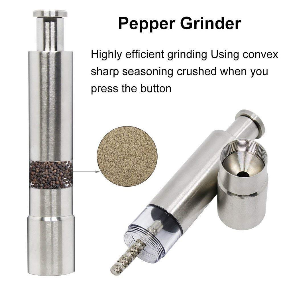 Multi-function Stainless Steel Pepper Grinder, For Home