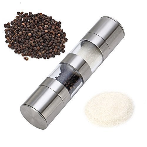 Silver Stainless Steel Salt And Pepper Grinder, For Home, Packaging Type: Box