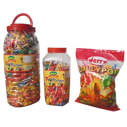 Jerico Candy Mix Fruit Lollipop, Packaging Type: Packet