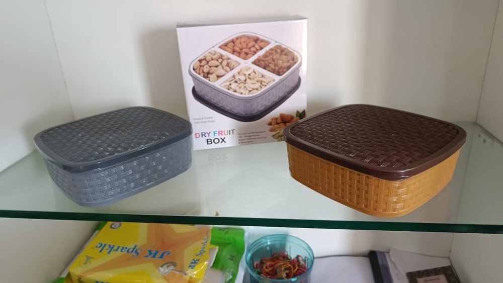 Plastic Brown Mukhwas box