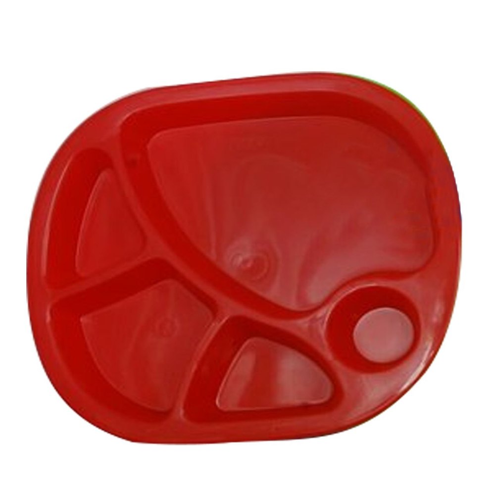 Shankar Plast Red Party Plastic Plate, Size: 9inch