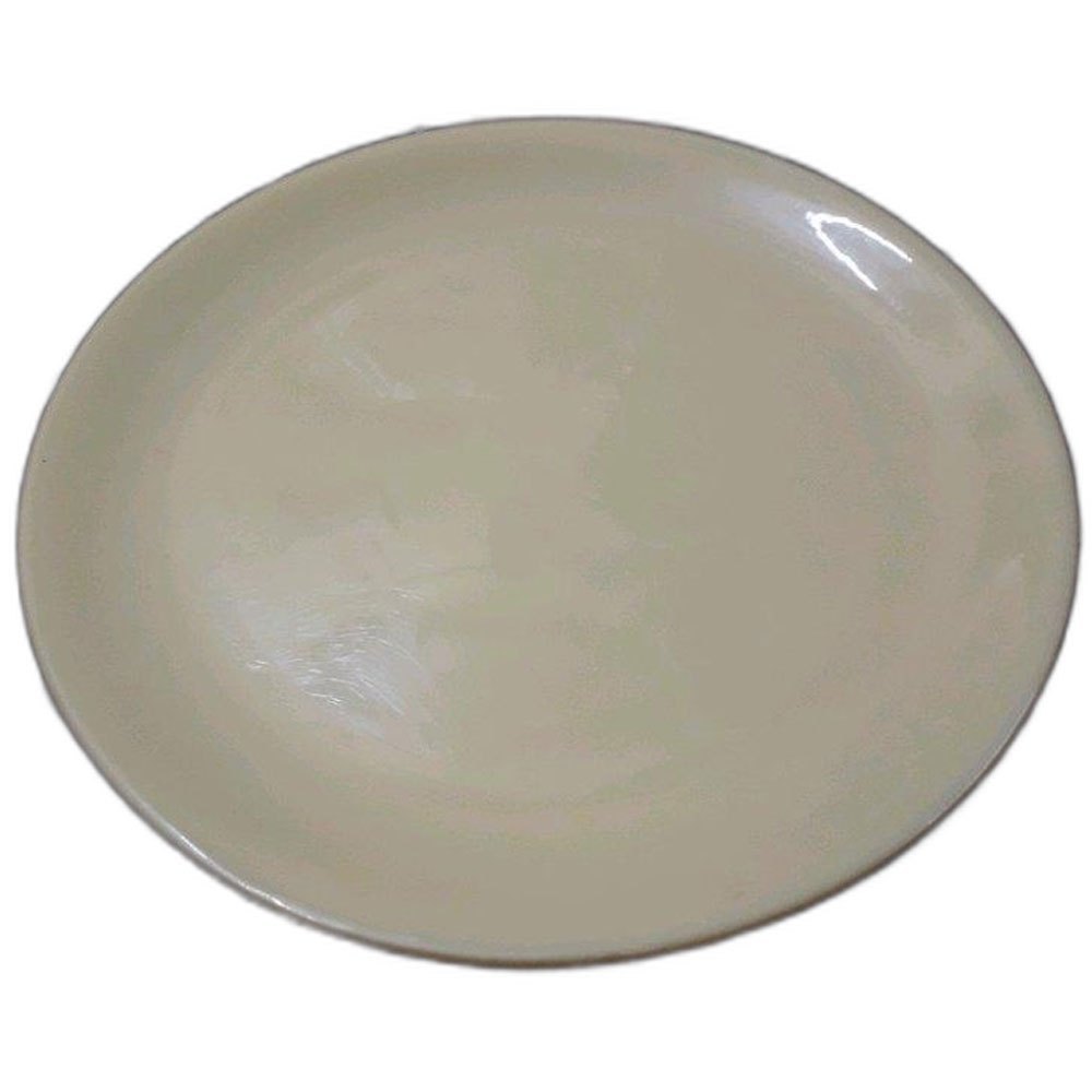 Plain Round Beige Plastic Plate, For Hotel, Size: 45cm (diameter) img