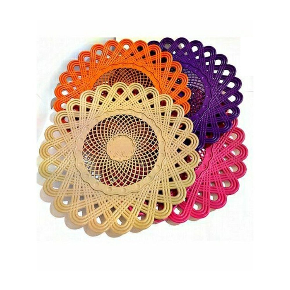 Multicolor Plastic Bhakhri Dish, For Roti Plate