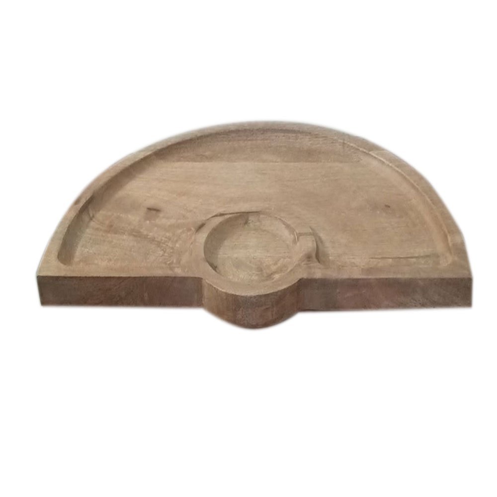 Brown D Shape Wooden Chipean Dish, For Restaurant