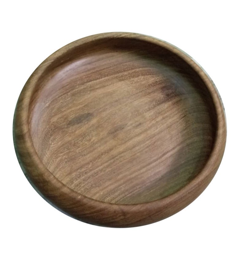 Brown Wooden Dishes, Packaging Type: Box, Round