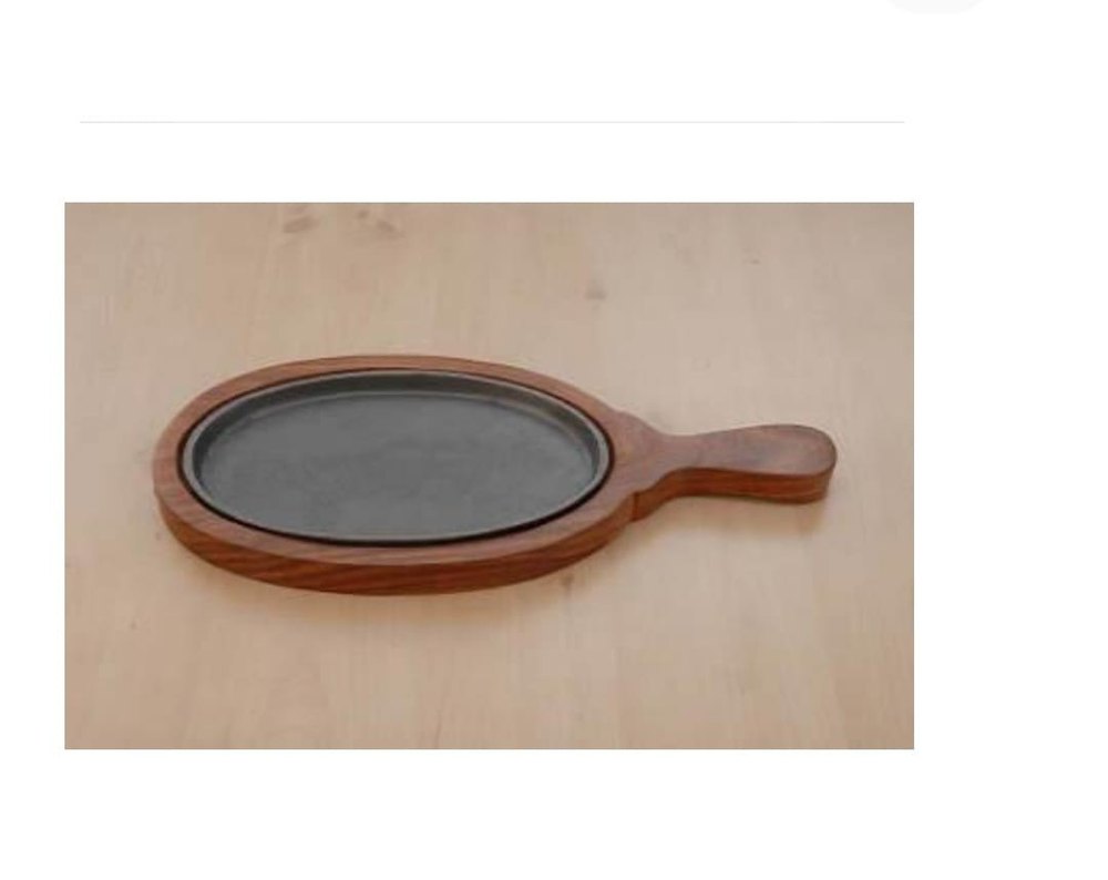 Natural Wooden Sizzle Platter, Size: 15x9