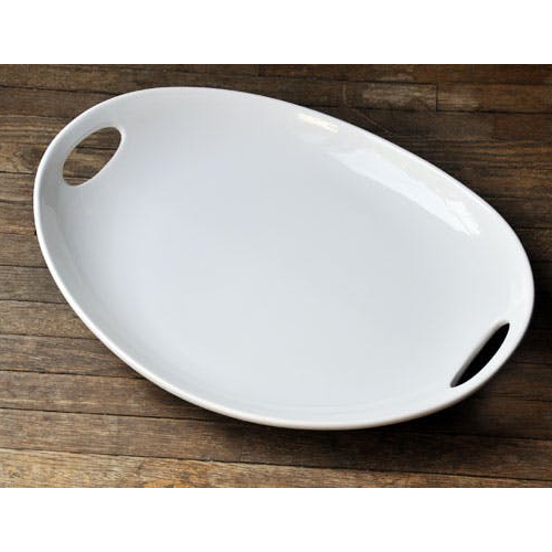 White MELAMINE Platters, Size: Standard