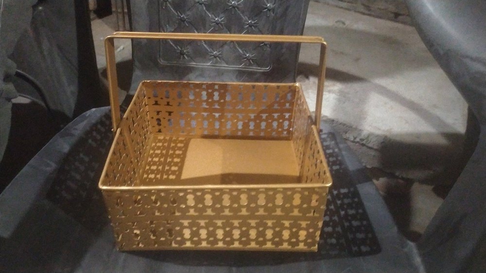 Square High Quality Metal Food Basket for Home And Hotel Use