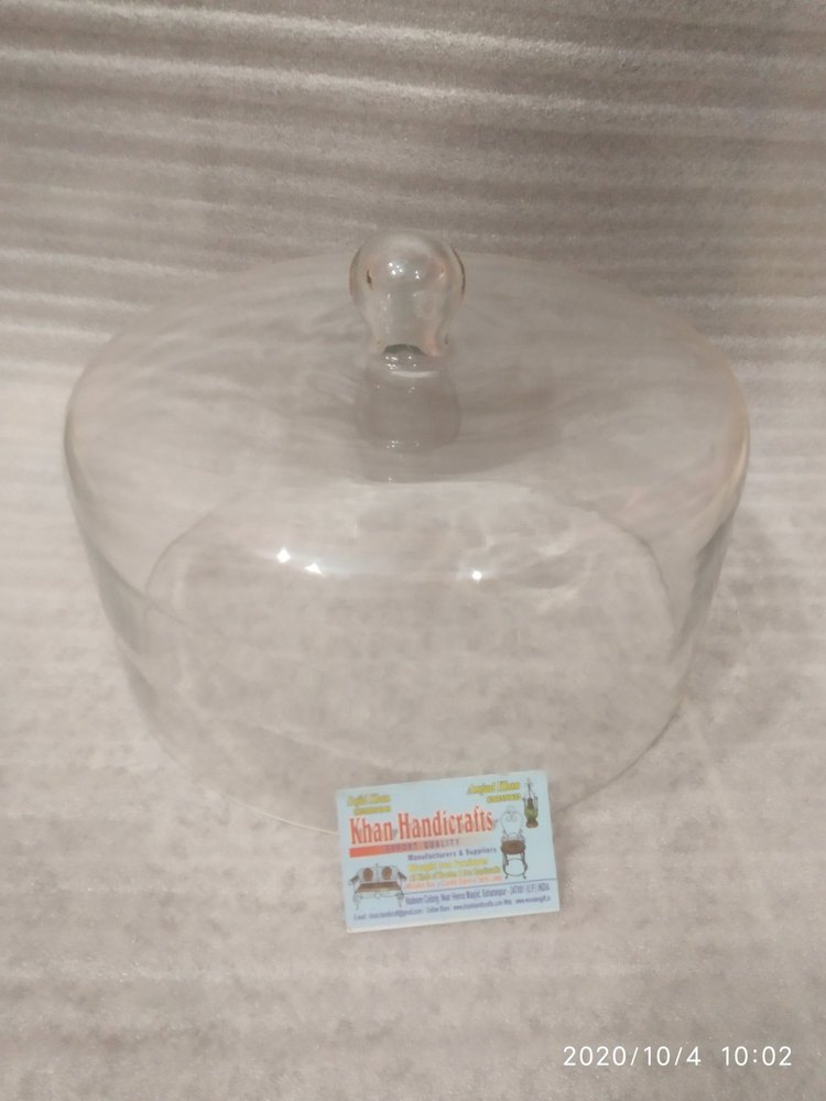 Glass Food Cover, Size: 12x5