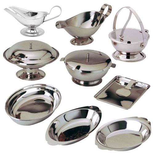 Metal Plain Serving Tableware, Size: Standard