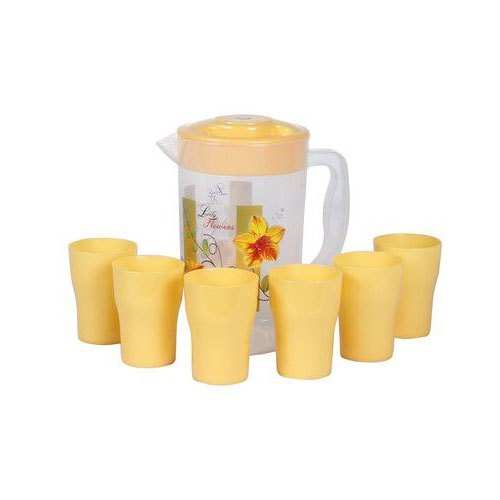 SPL Yellow And White Plastic Jug Set