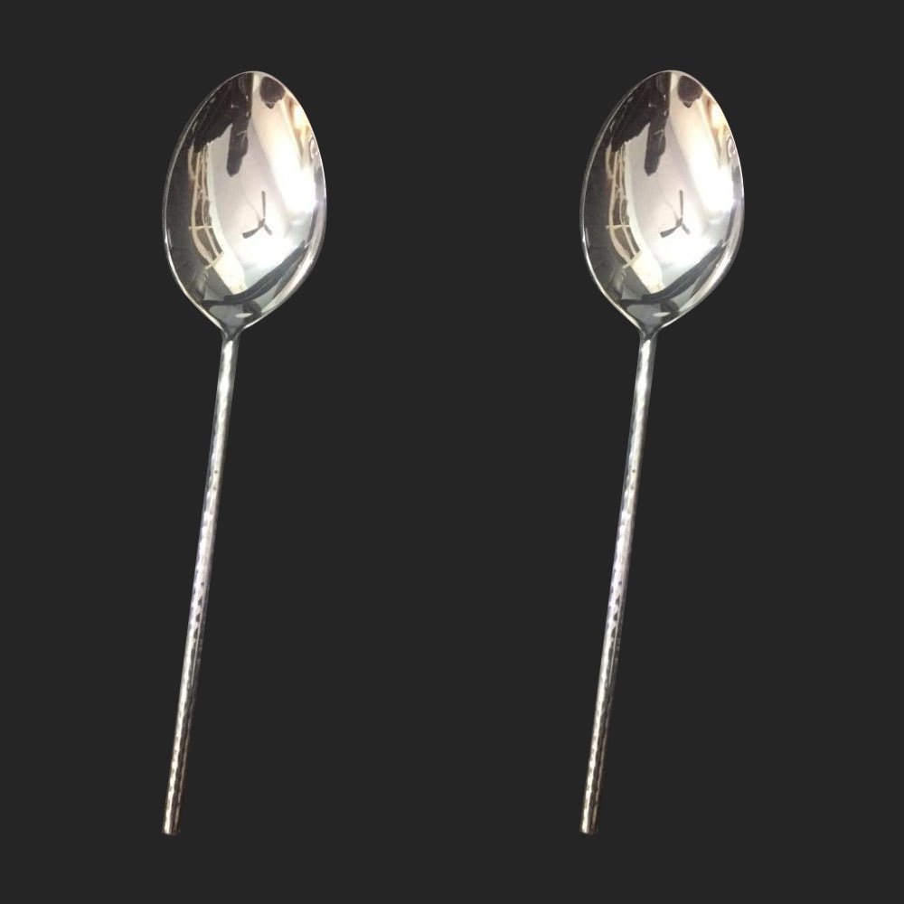 Silver Polished Stainless Steel Salad Spoon, For Kitchen, Size: 5inch img