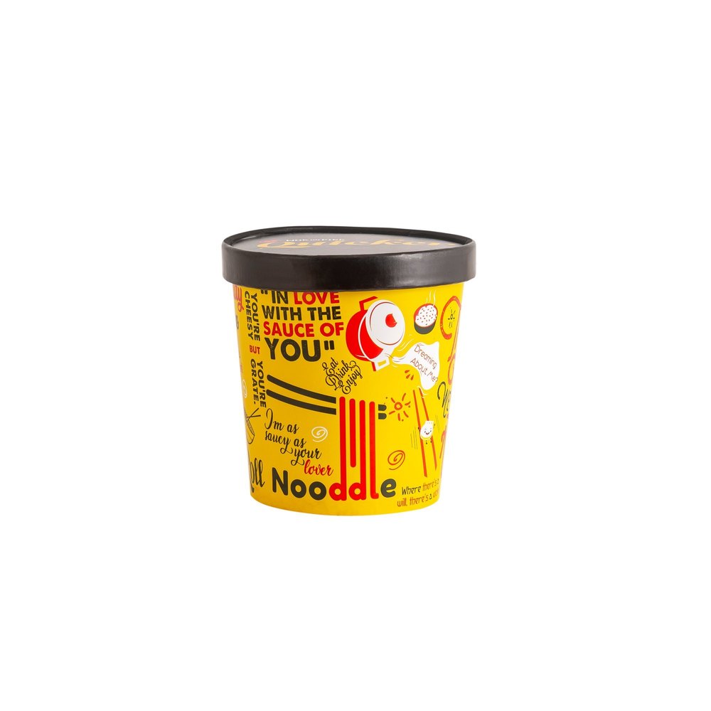 1000 Ml Paper Food Container With Lid, Packaging Type: Carton Box