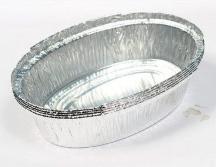 Silver Round 600ml Aluminium Foil Container, For Event and Party Supplies