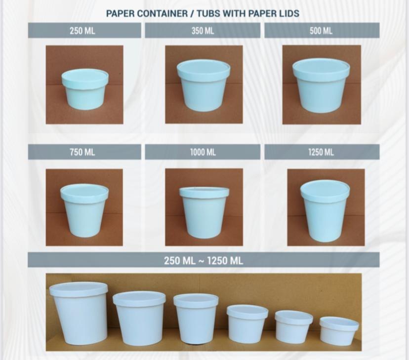 Paper Tubs With Paper Lids img