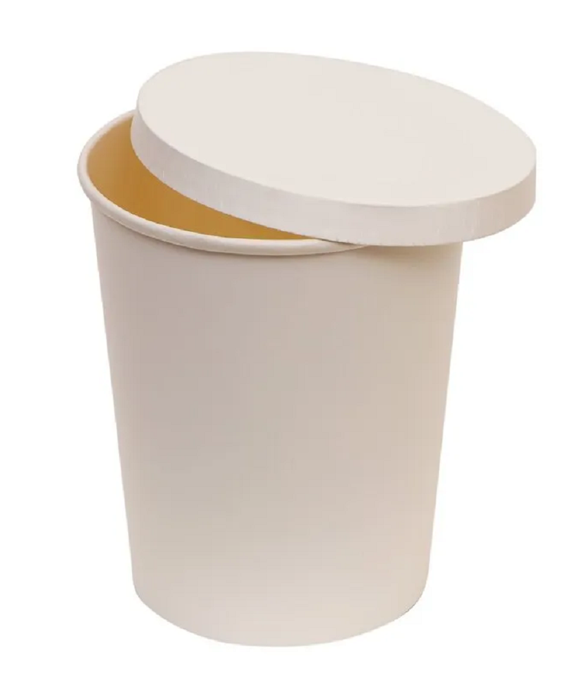 White Round 700ml Disposable Paper Food Container