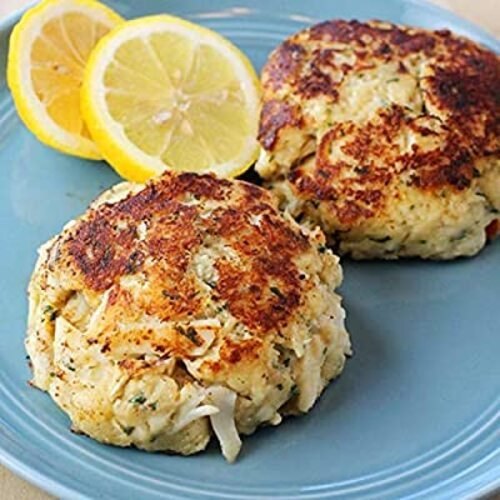 White Cameron\'s Seafood 8 oz. Maryland Jumbo Lump Crab Cakes (12), Packaging Type: Thermocol Box img