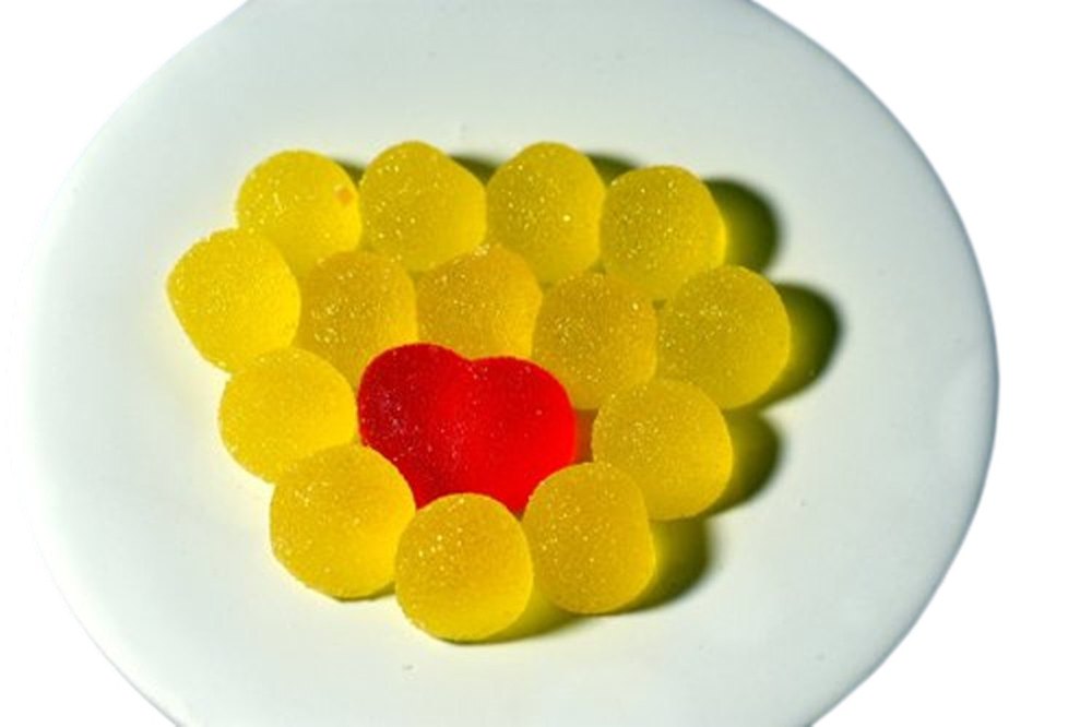 Round Yellow Pineapple Jelly Crystals