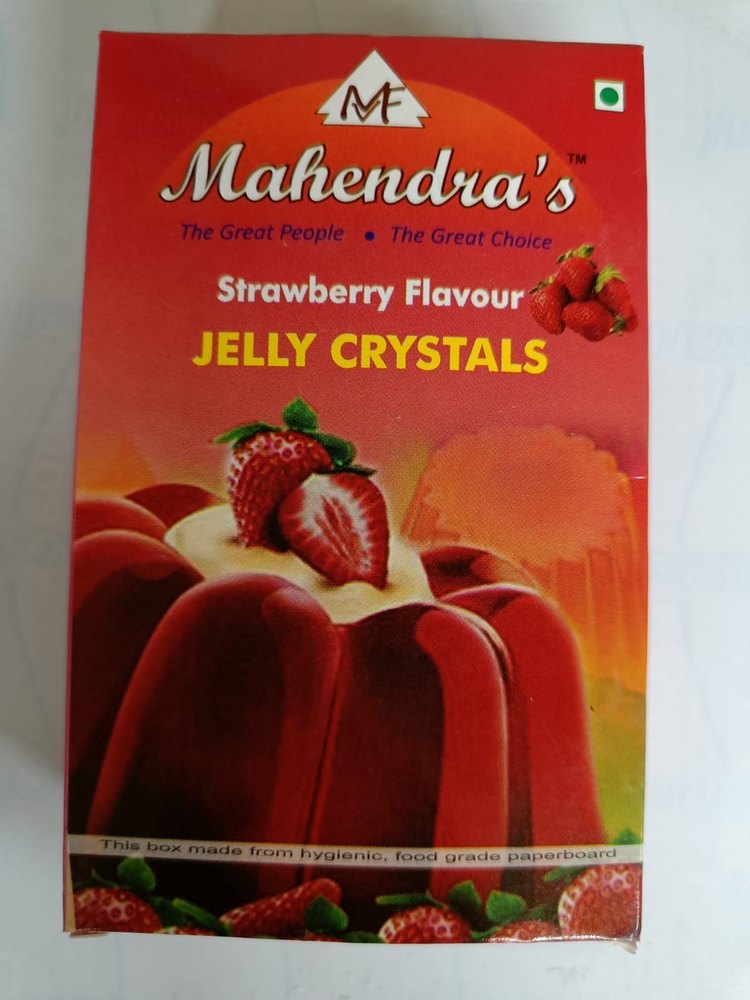 Mahendra\'s Strawberry Flavour Jelly Crystals, Packaging Type: Box, Packaging Size: 100g
