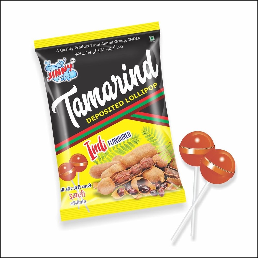 Brown Round Tamarind Lollipop, Packaging Type: Packet