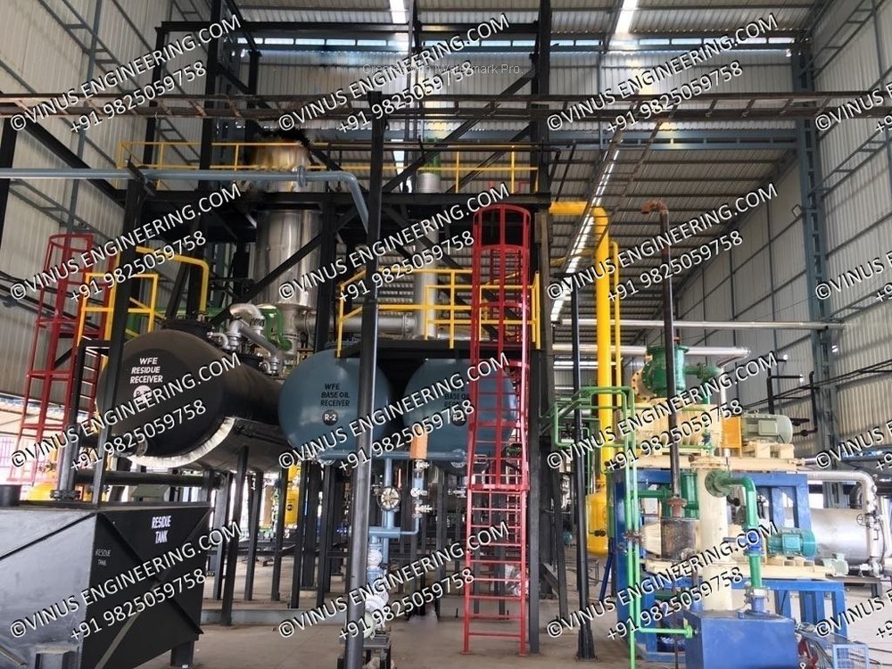 3 Phase Wiped Film Evaporator Used Oil Recycling Plant, Capacity: 24000 Liters/Day