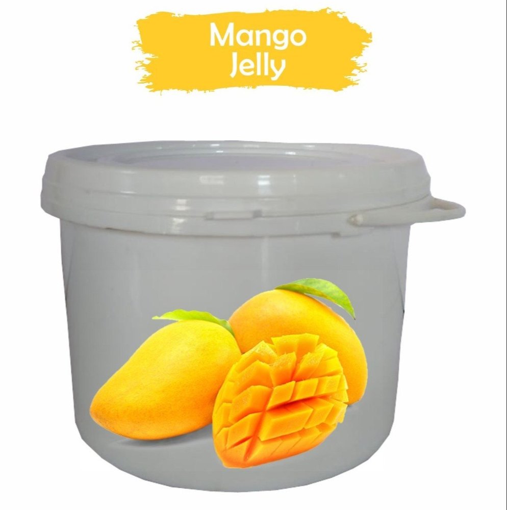 Yellow Round Mango Fruit Jelly, Packaging Type: Plastic Jar, Packaging Size: 500gm