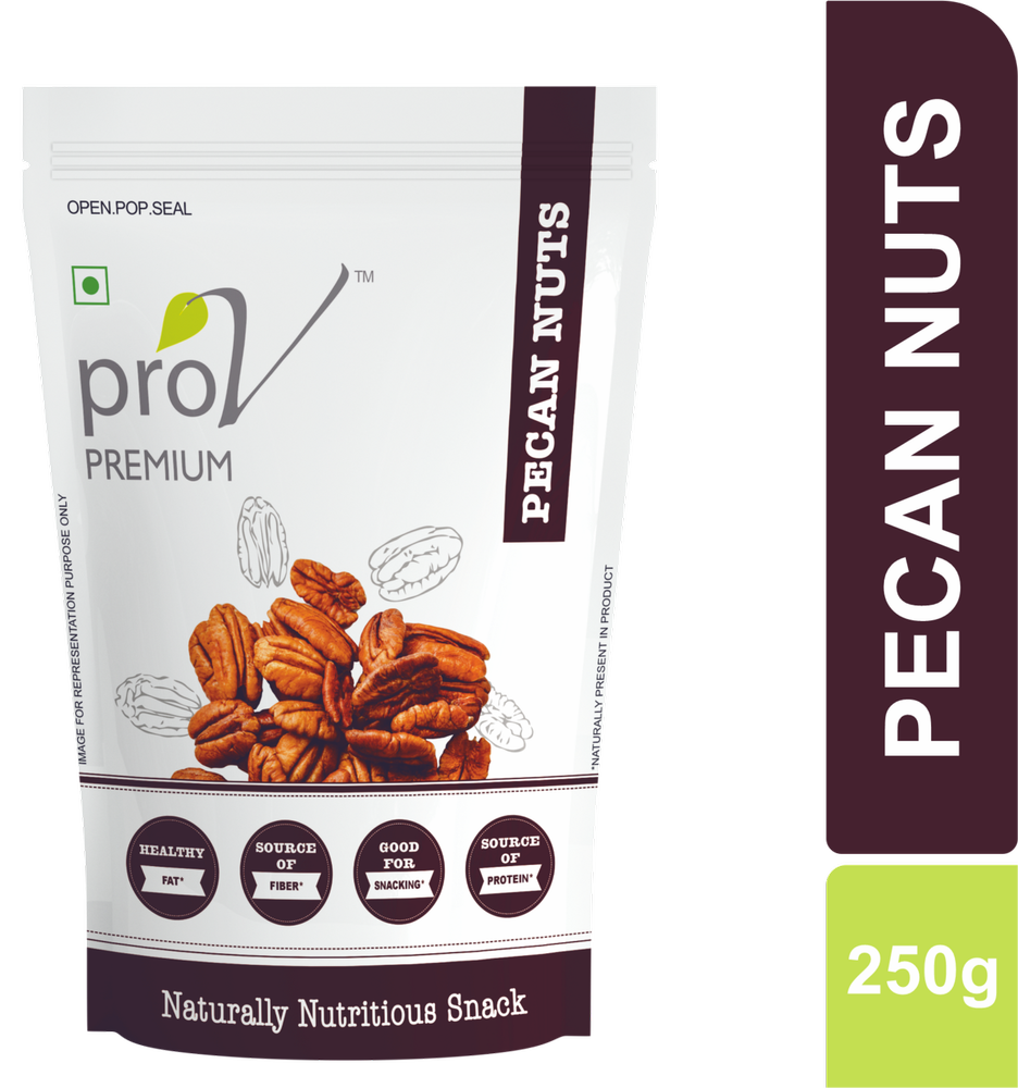 Prov Premium Pecan Nuts, Packaging Size: 250gm