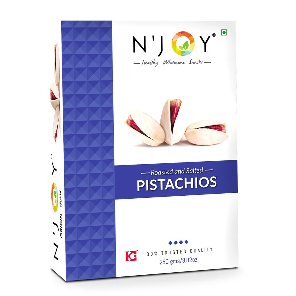 Roasted Salted Organic Pistachio, Packaging Size: 250gm/8.82oz img