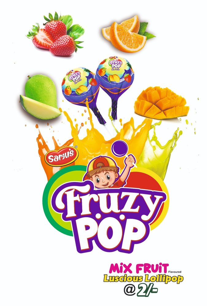 Green Heart Mix Fruit Flavored Lollipop, Packaging Type: Plastic Jar, Packaging Size: 125