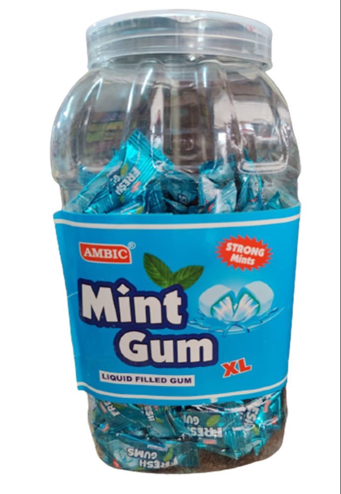 Ambic Mint Chewing Gum, Packaging Type: Plastic Jar