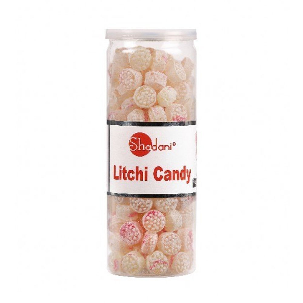 White Shadani Litchi Candy, Packaging Type: Plastic Jar, Packaging Size: 230 Gm