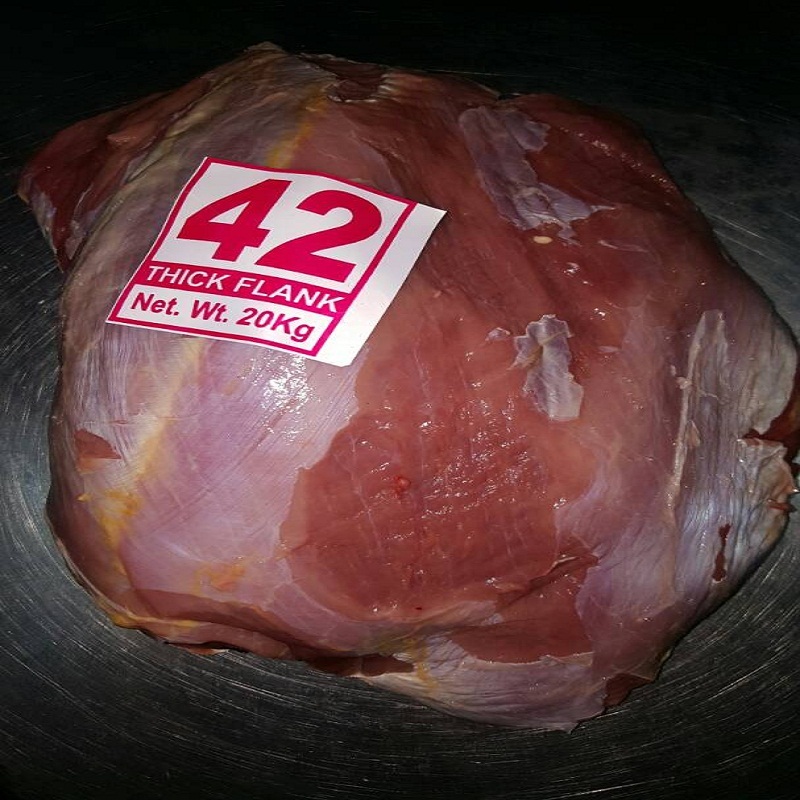 20 kg Thick Flank Frozen Meat, Packaging: Corrugated Box