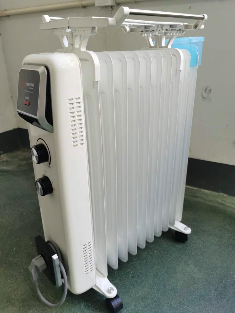 2000 W Plastic + SS Room Oil Heater, For Home, 220 V