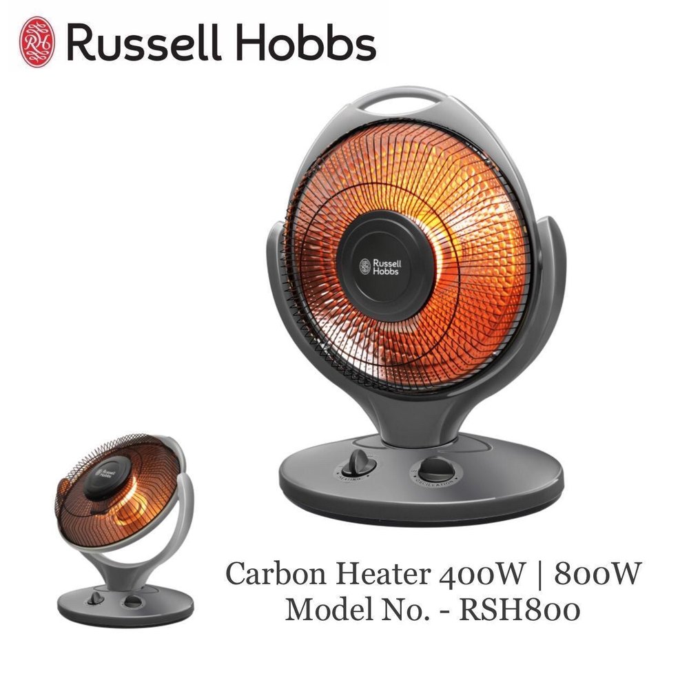 Russel Hobbs 800W Carbon Room Heater, Model Name/Number: RSH800N, 230v Ac