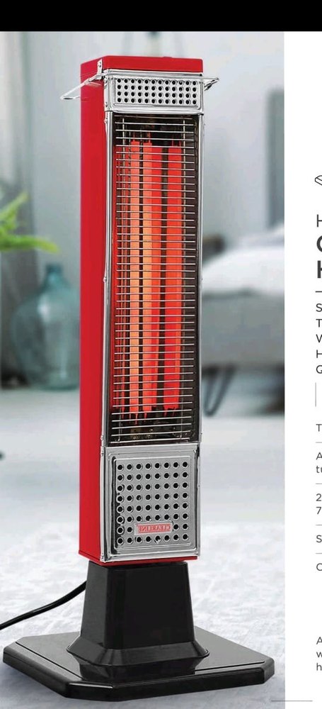 Copper Clearline 1500w Carbon Fibre Heater Pillar, 230 V Ac