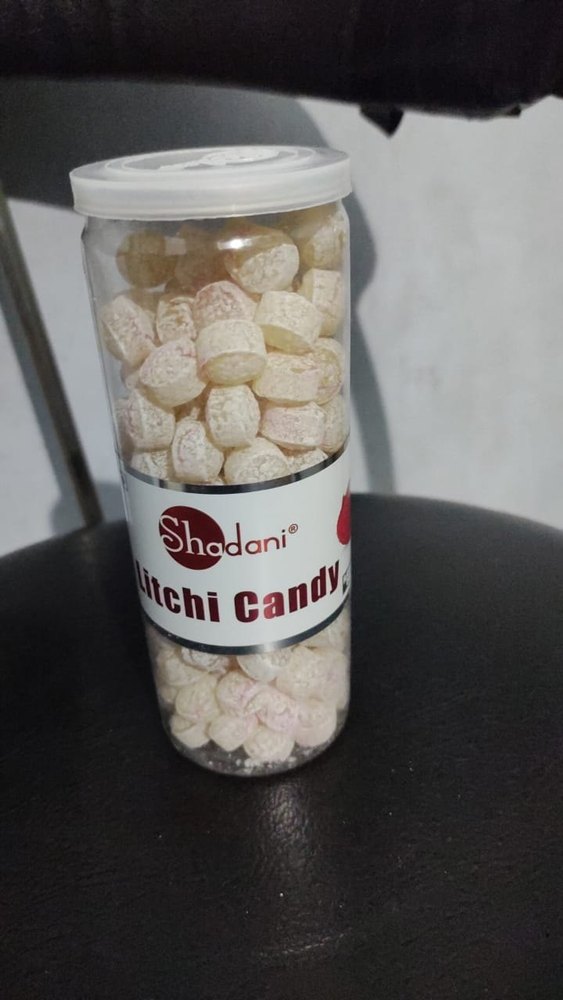 White Round Shadani Litchi Candy, Packaging Type: Plastic Jar, Packaging Size: 230g