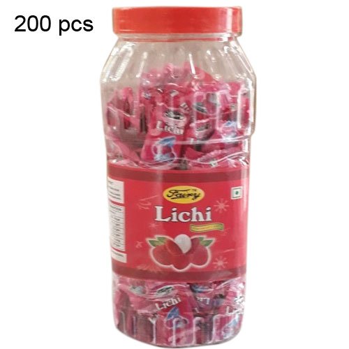 Fairy 9 Months 300 Pieces Litchi Candy, Packaging Type: Plastic Jar