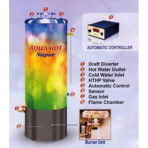 Unisol Aquahot Storage Type Gas Water Heater, Warranty: One Year img