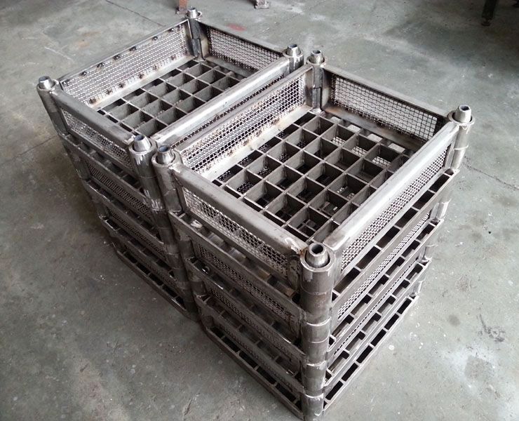 Cast Iron Heat Treatment Cast Basket, Commercial img