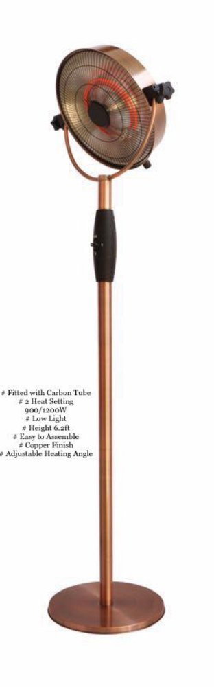 Round COPPER FINISH Patio Heater Electric