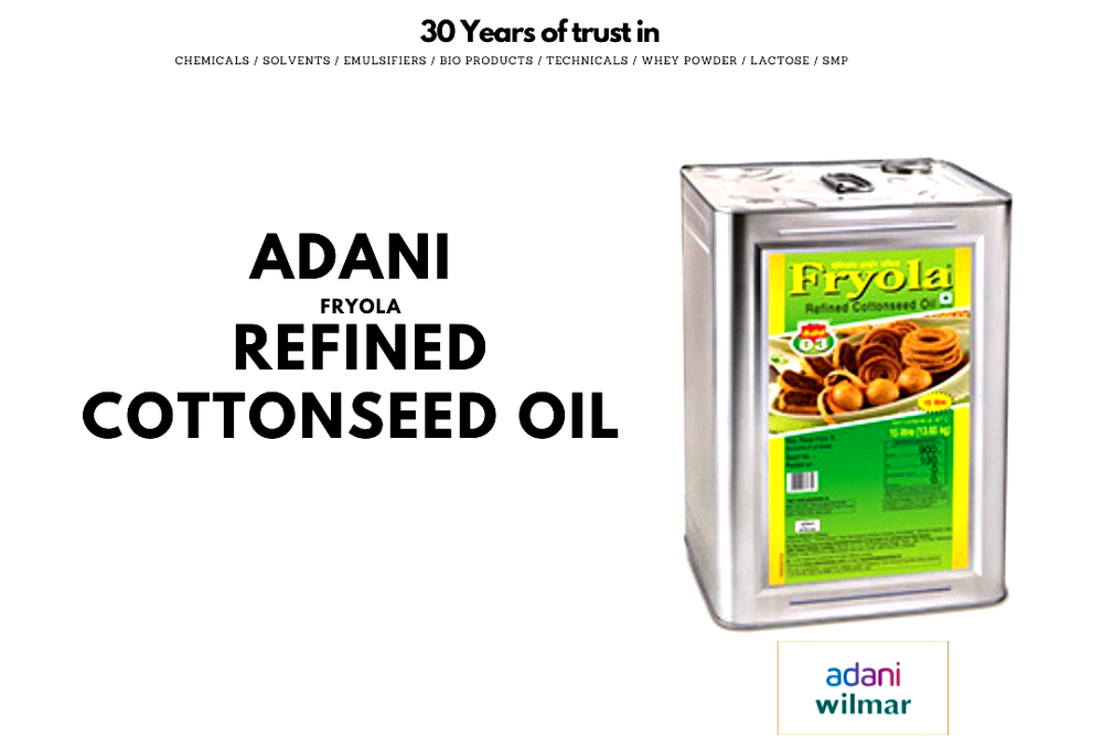 ADANI REFINED COTTONSEED OIL, 15 L