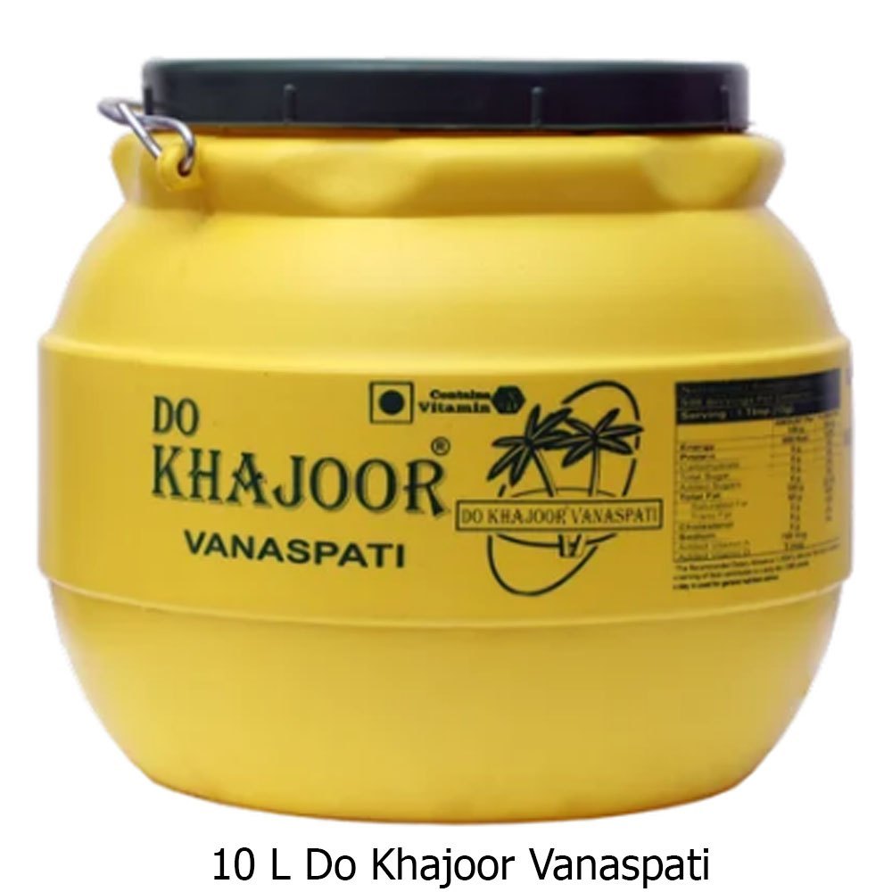 Mono Saturated 10 L Do Khajoor Vanaspati, Packaging Type: Plastic Container