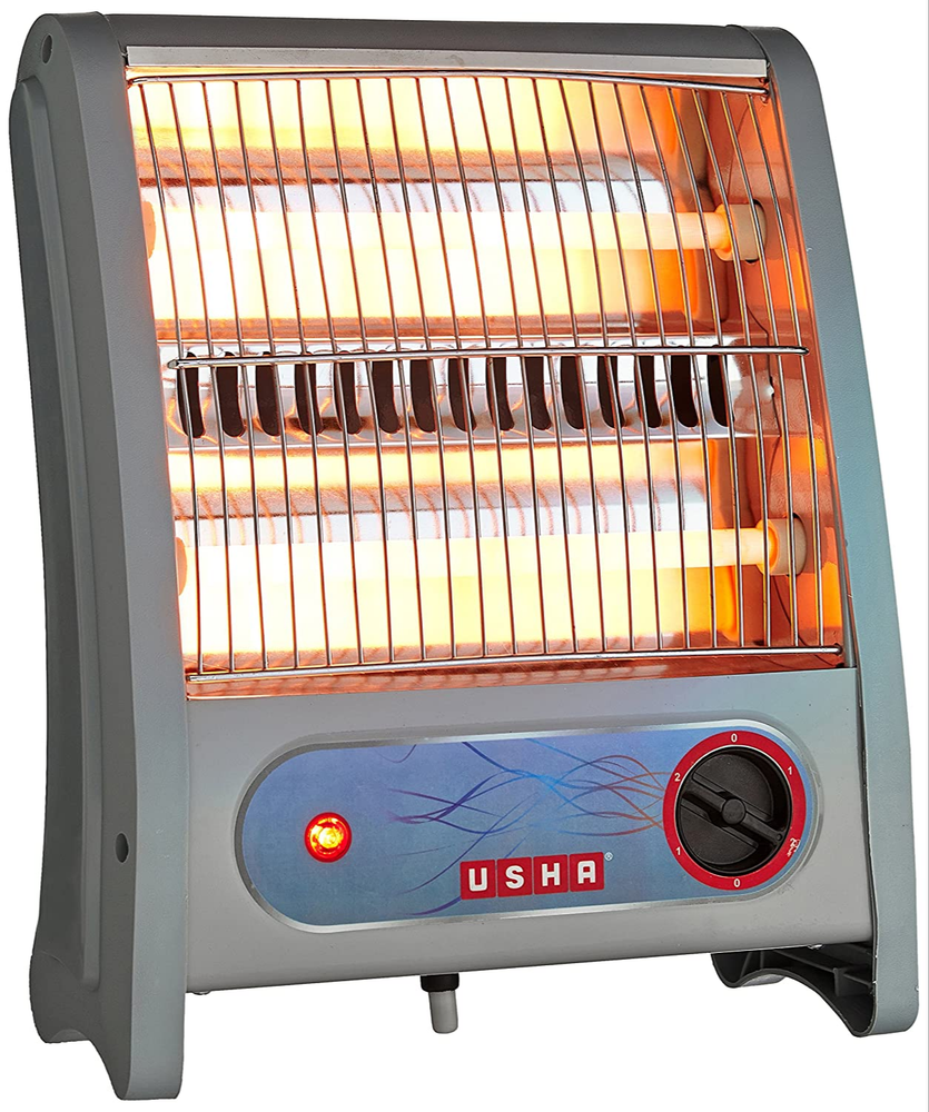 Copper 3002 800 Watt Usha Quartz Room Heater, For Heating, 220 V img